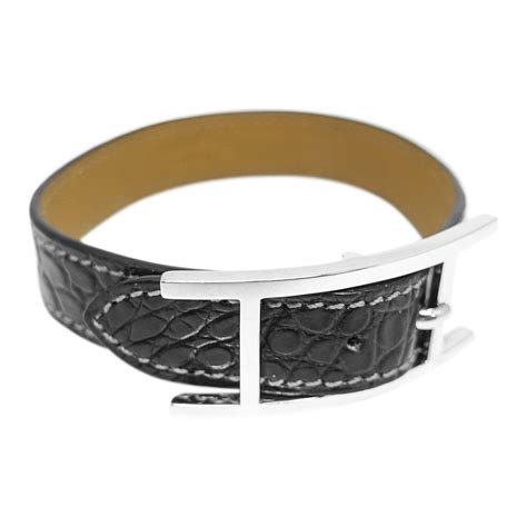 hermes bracciale indosaro|hermes crocodile bracelet.